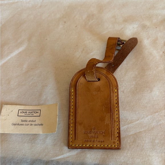 Authentic Louis Vuitton vintage id tag - Picture 1 of 2